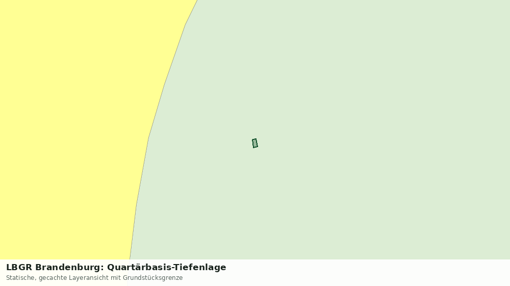 Statische Kartenansicht: LBGR Brandenburg: Quartärbasis-Tiefenlage