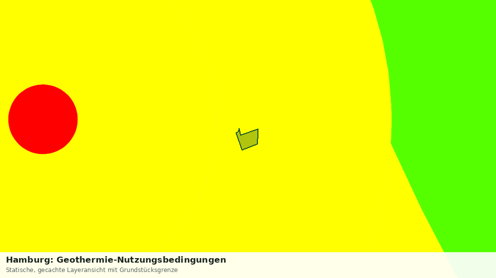 Statische Kartenansicht: Hamburg: Geothermie-Nutzungsbedingungen
