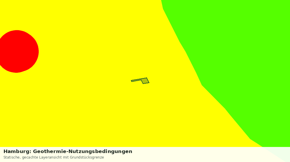 Statische Kartenansicht: Hamburg: Geothermie-Nutzungsbedingungen