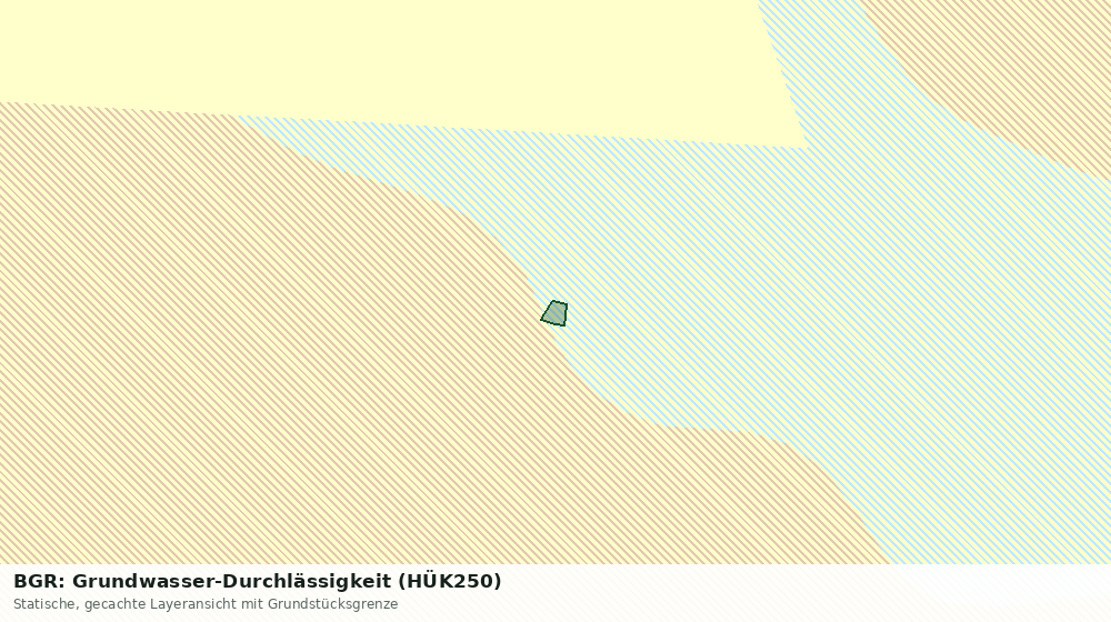Statische Kartenansicht: BGR: Grundwasser-Durchlässigkeit (HÜK250)