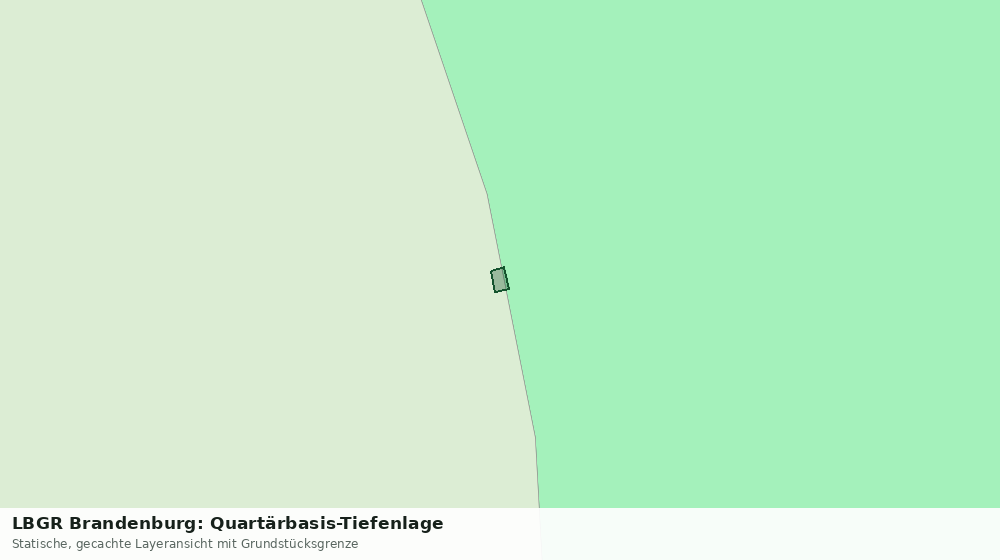 Statische Kartenansicht: LBGR Brandenburg: Quartärbasis-Tiefenlage