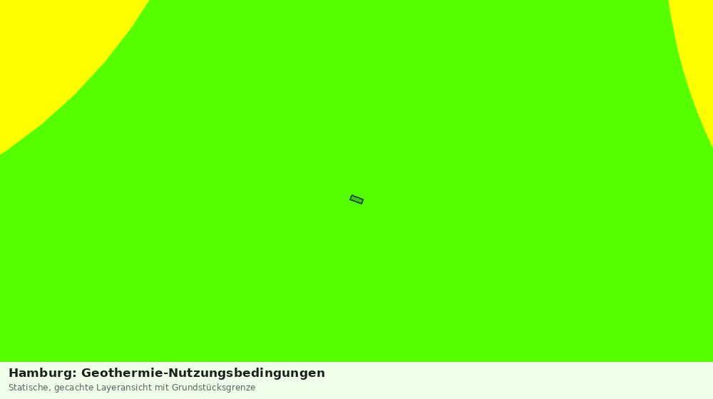 Statische Kartenansicht: Hamburg: Geothermie-Nutzungsbedingungen