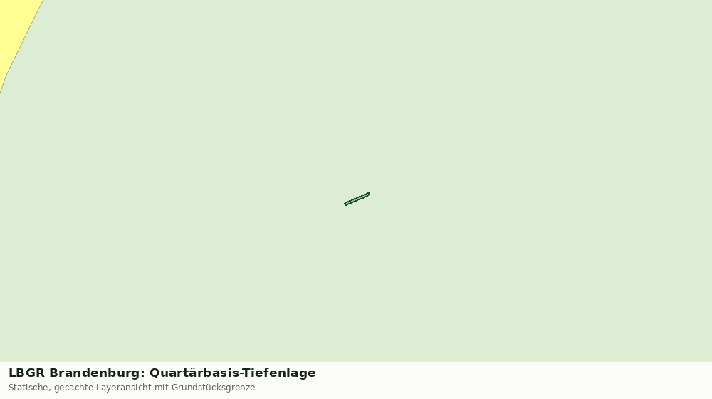 Statische Kartenansicht: LBGR Brandenburg: Quartärbasis-Tiefenlage