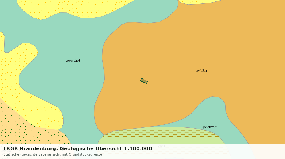 Statische Kartenansicht: LBGR Brandenburg: Geologische Übersicht 1:100.000