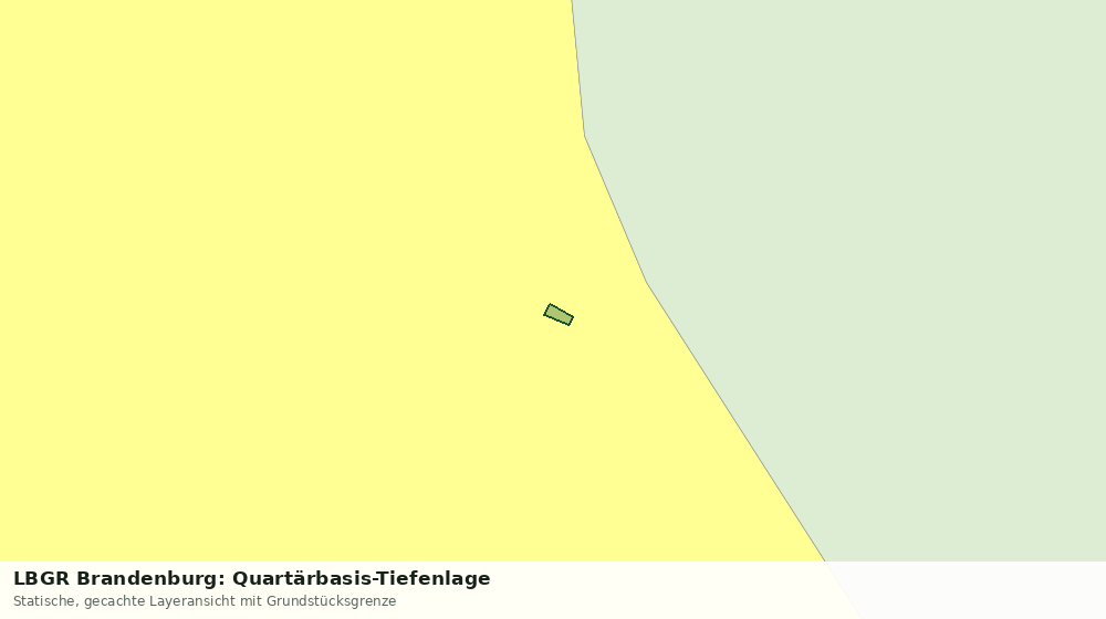 Statische Kartenansicht: LBGR Brandenburg: Quartärbasis-Tiefenlage