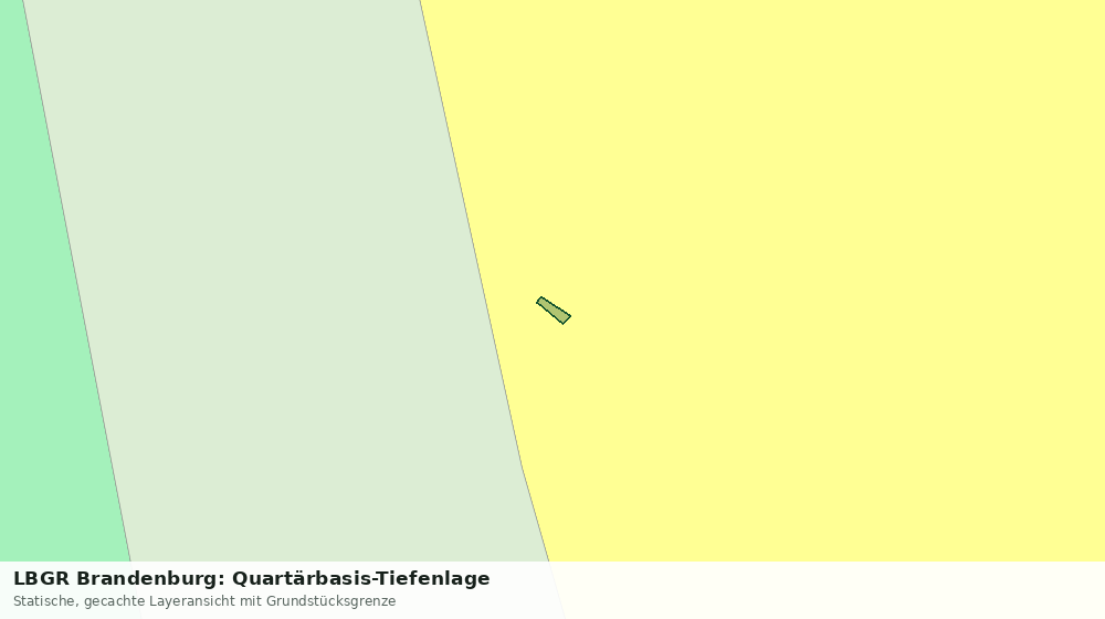 Statische Kartenansicht: LBGR Brandenburg: Quartärbasis-Tiefenlage