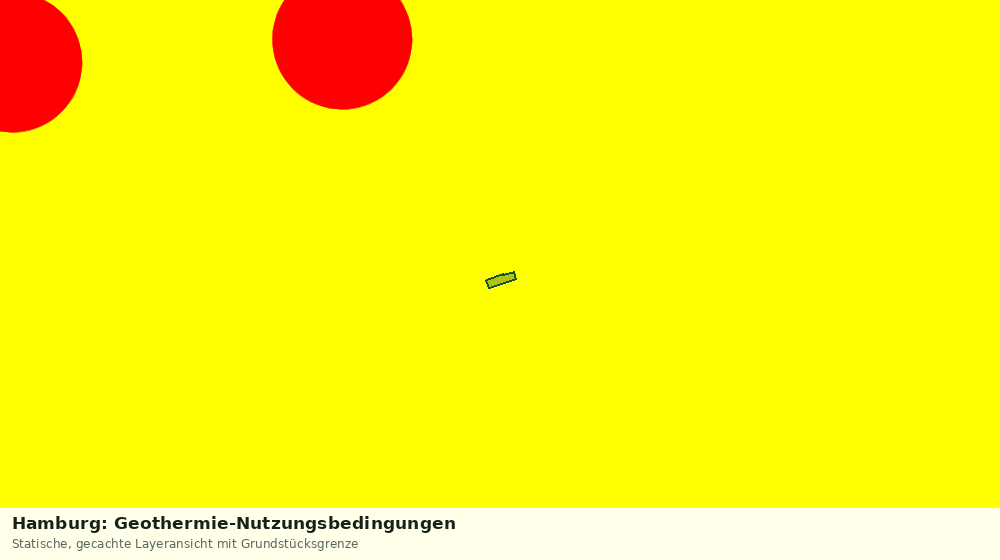 Statische Kartenansicht: Hamburg: Geothermie-Nutzungsbedingungen