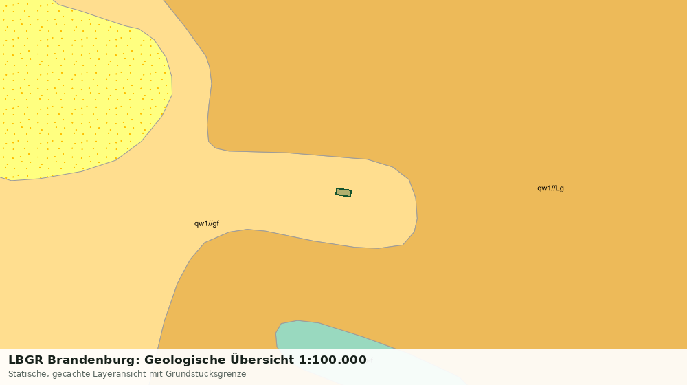 Statische Kartenansicht: LBGR Brandenburg: Geologische Übersicht 1:100.000