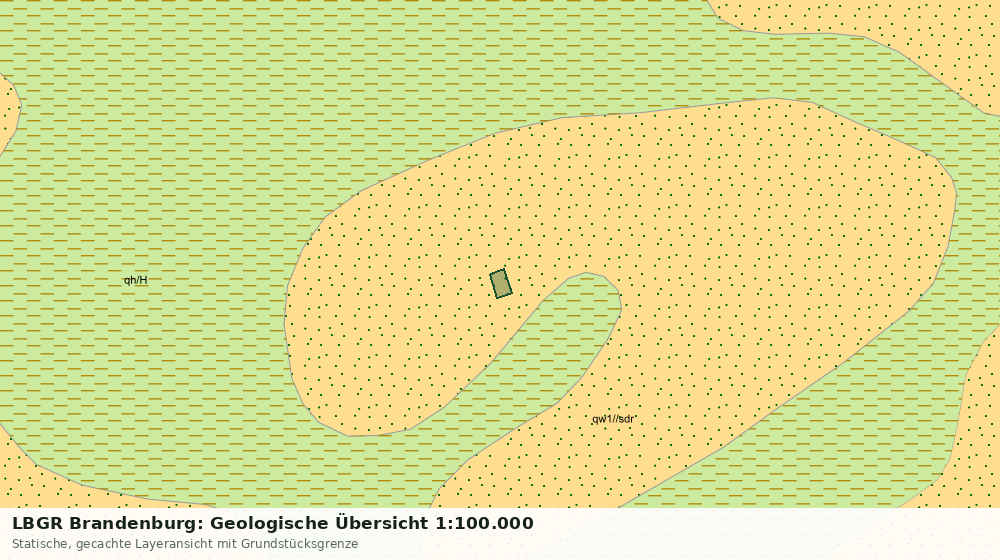 Statische Kartenansicht: LBGR Brandenburg: Geologische Übersicht 1:100.000