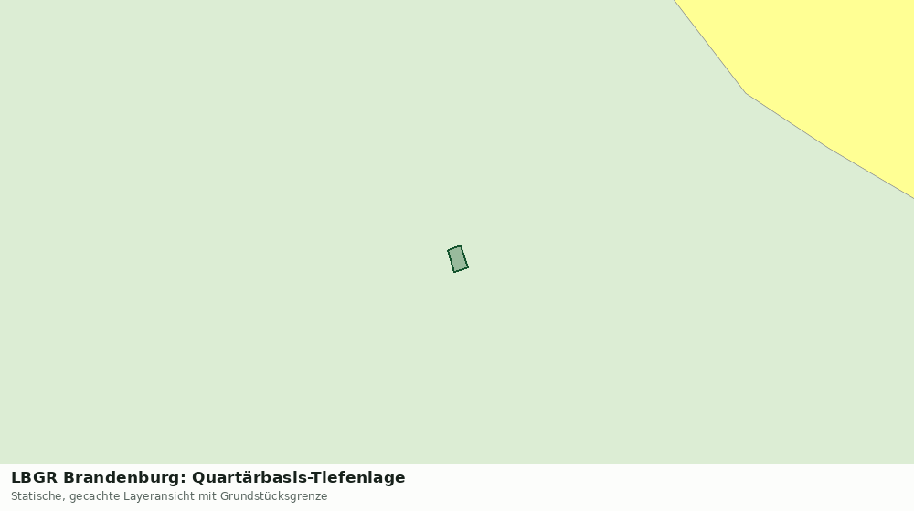 Statische Kartenansicht: LBGR Brandenburg: Quartärbasis-Tiefenlage