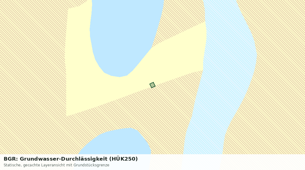 Statische Kartenansicht: BGR: Grundwasser-Durchlässigkeit (HÜK250)