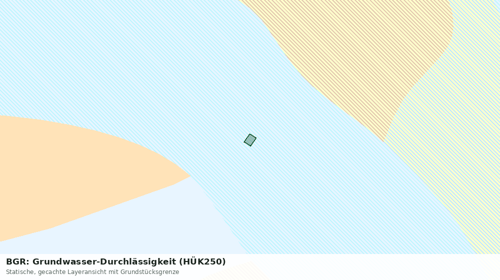 Statische Kartenansicht: BGR: Grundwasser-Durchlässigkeit (HÜK250)