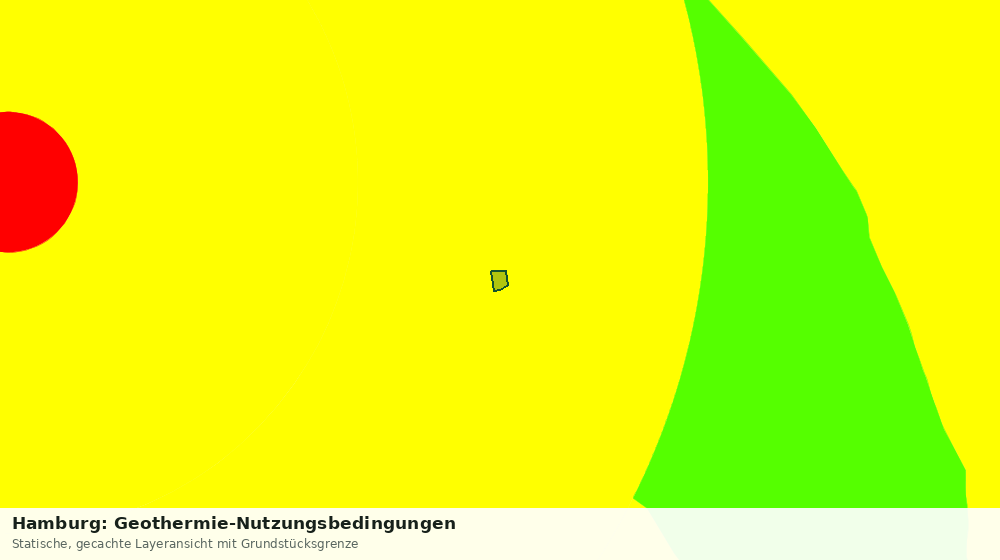 Statische Kartenansicht: Hamburg: Geothermie-Nutzungsbedingungen