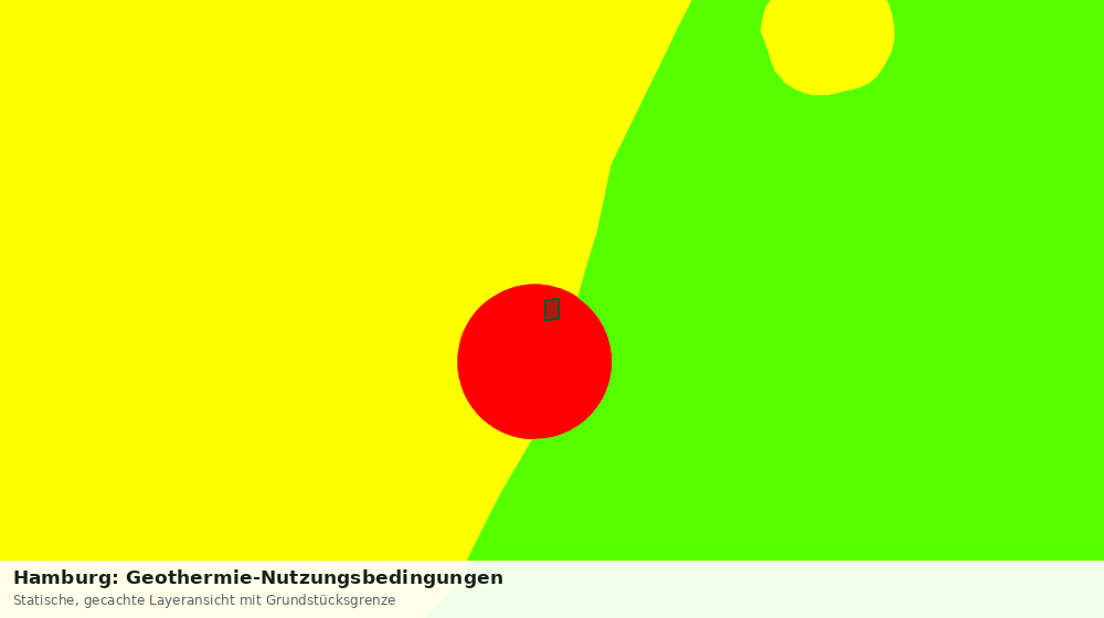 Statische Kartenansicht: Hamburg: Geothermie-Nutzungsbedingungen