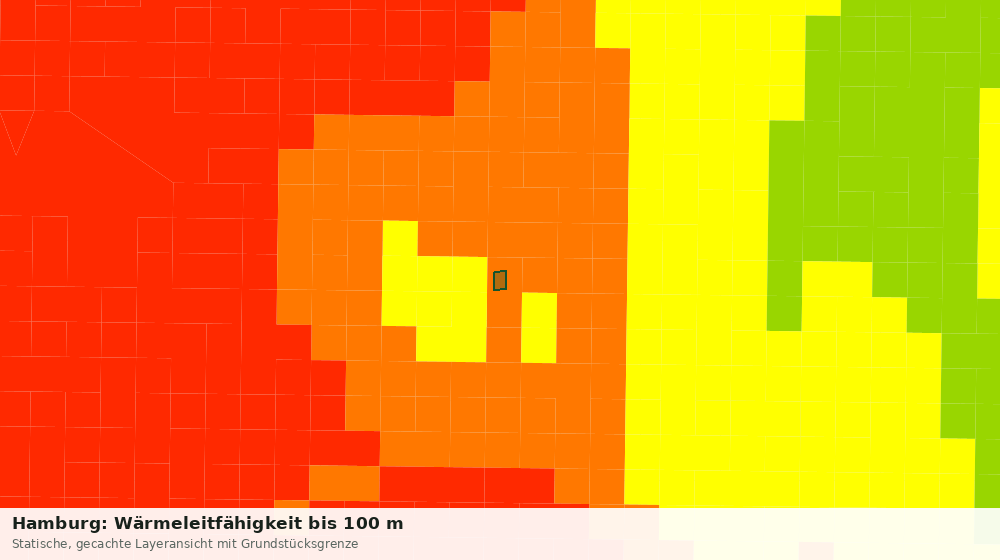 Statische Kartenansicht: Hamburg: Wärmeleitfähigkeit bis 100 m