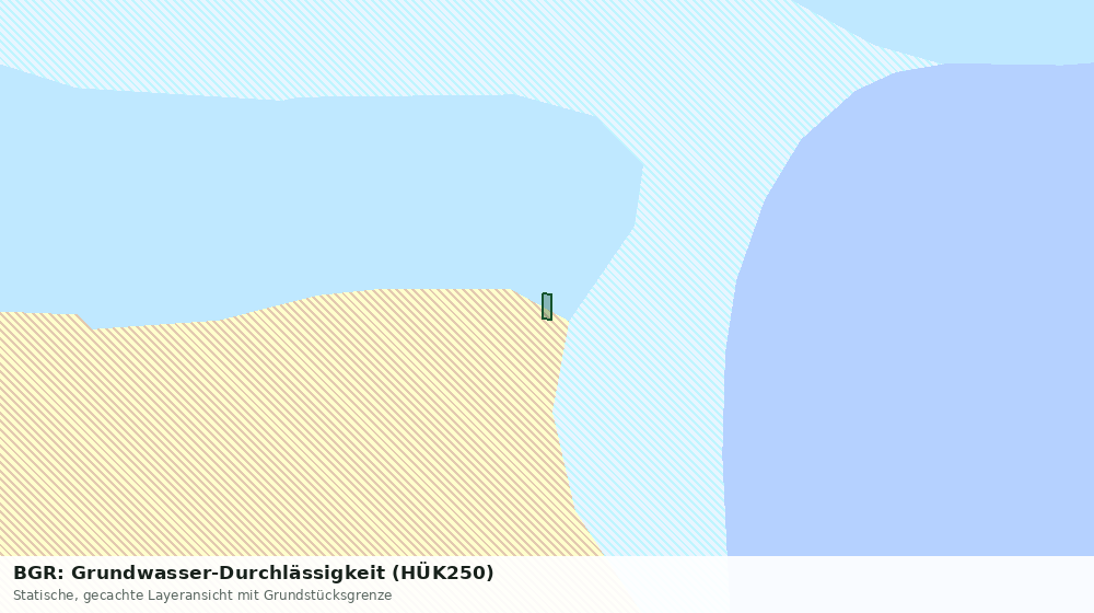 Statische Kartenansicht: BGR: Grundwasser-Durchlässigkeit (HÜK250)