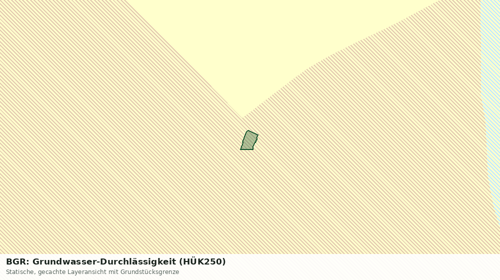 Statische Kartenansicht: BGR: Grundwasser-Durchlässigkeit (HÜK250)