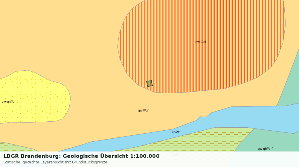 Statische Kartenansicht: LBGR Brandenburg: Geologische Übersicht 1:100.000