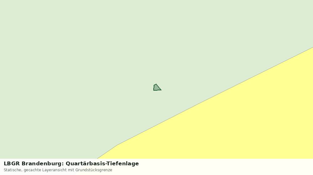 Statische Kartenansicht: LBGR Brandenburg: Quartärbasis-Tiefenlage