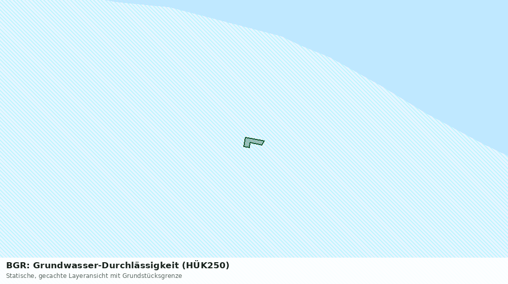 Statische Kartenansicht: BGR: Grundwasser-Durchlässigkeit (HÜK250)