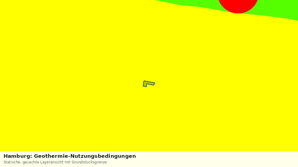 Statische Kartenansicht: Hamburg: Geothermie-Nutzungsbedingungen