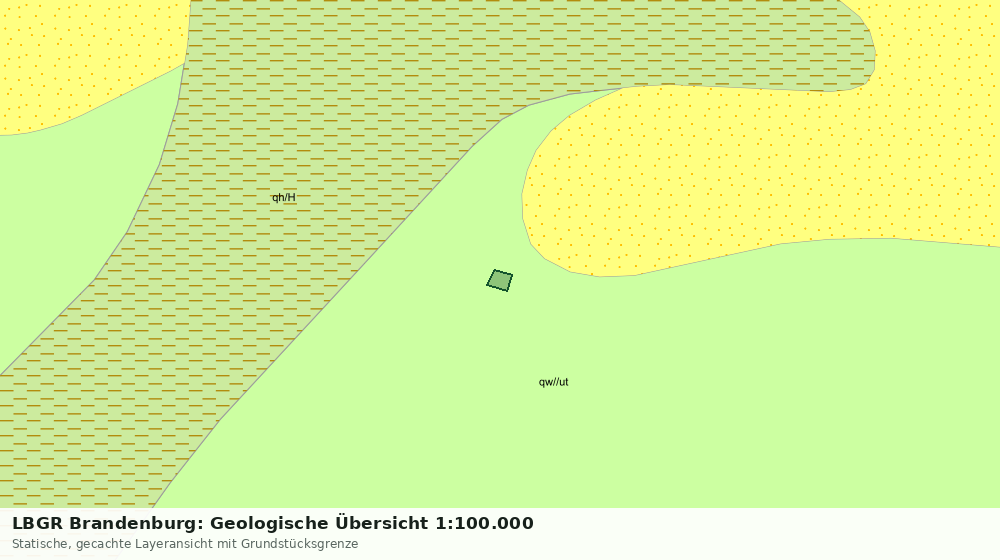 Statische Kartenansicht: LBGR Brandenburg: Geologische Übersicht 1:100.000