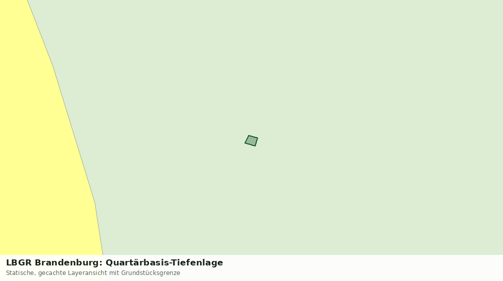 Statische Kartenansicht: LBGR Brandenburg: Quartärbasis-Tiefenlage