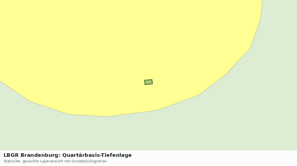 Statische Kartenansicht: LBGR Brandenburg: Quartärbasis-Tiefenlage