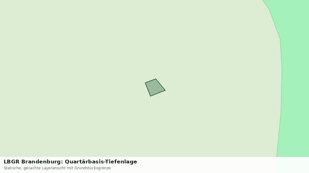 Statische Kartenansicht: LBGR Brandenburg: Quartärbasis-Tiefenlage