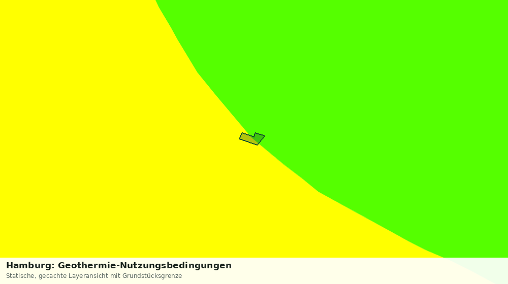 Statische Kartenansicht: Hamburg: Geothermie-Nutzungsbedingungen