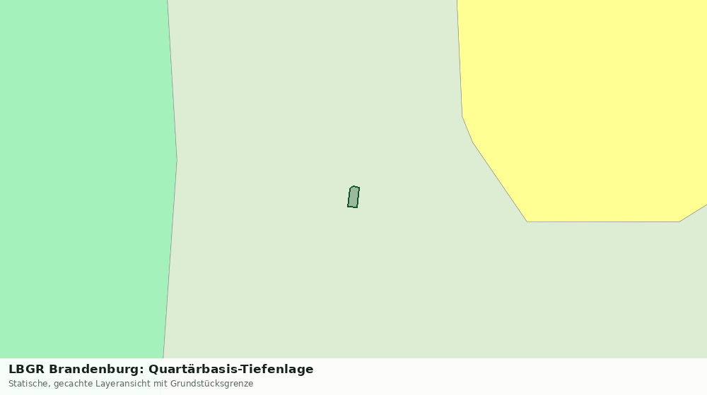 Statische Kartenansicht: LBGR Brandenburg: Quartärbasis-Tiefenlage