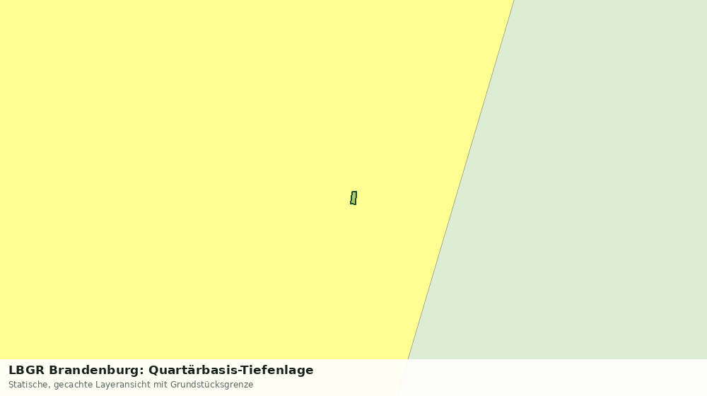 Statische Kartenansicht: LBGR Brandenburg: Quartärbasis-Tiefenlage