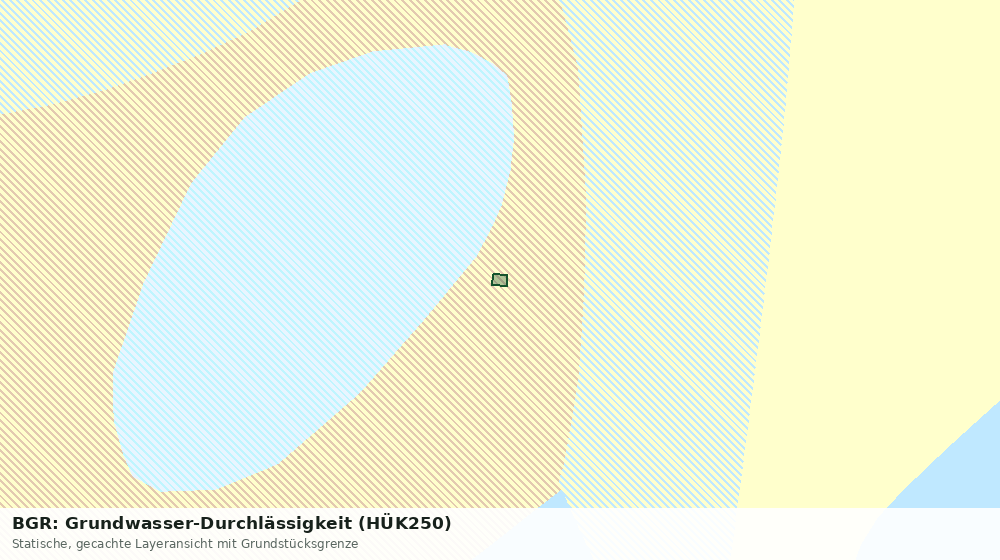 Statische Kartenansicht: BGR: Grundwasser-Durchlässigkeit (HÜK250)