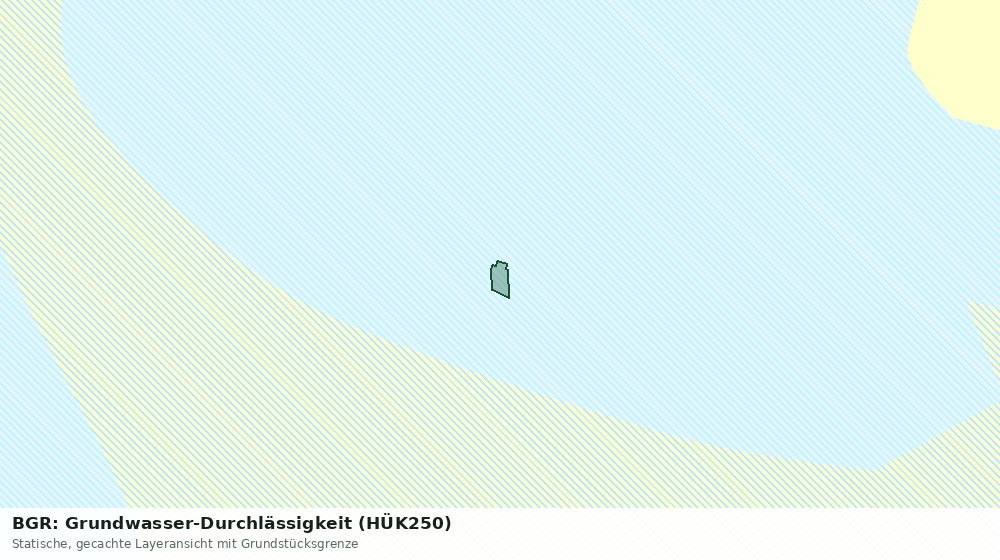 Statische Kartenansicht: BGR: Grundwasser-Durchlässigkeit (HÜK250)
