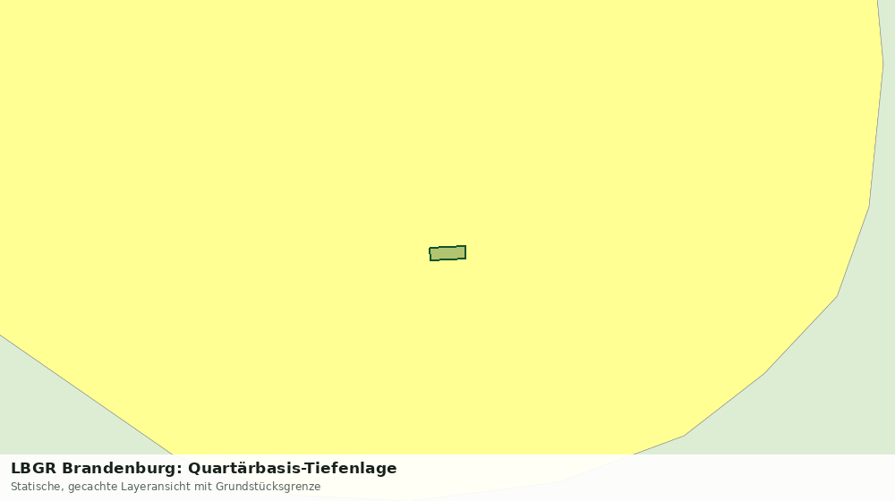 Statische Kartenansicht: LBGR Brandenburg: Quartärbasis-Tiefenlage