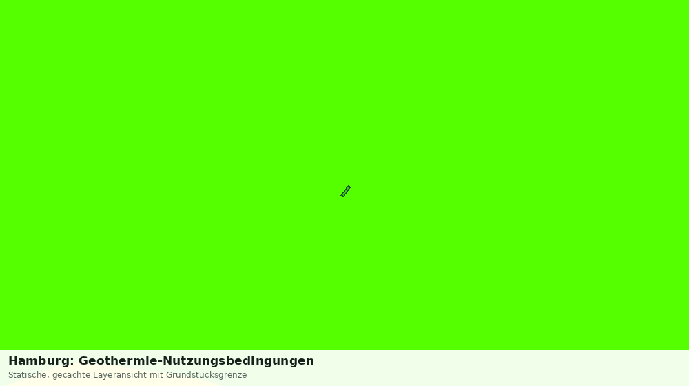 Statische Kartenansicht: Hamburg: Geothermie-Nutzungsbedingungen