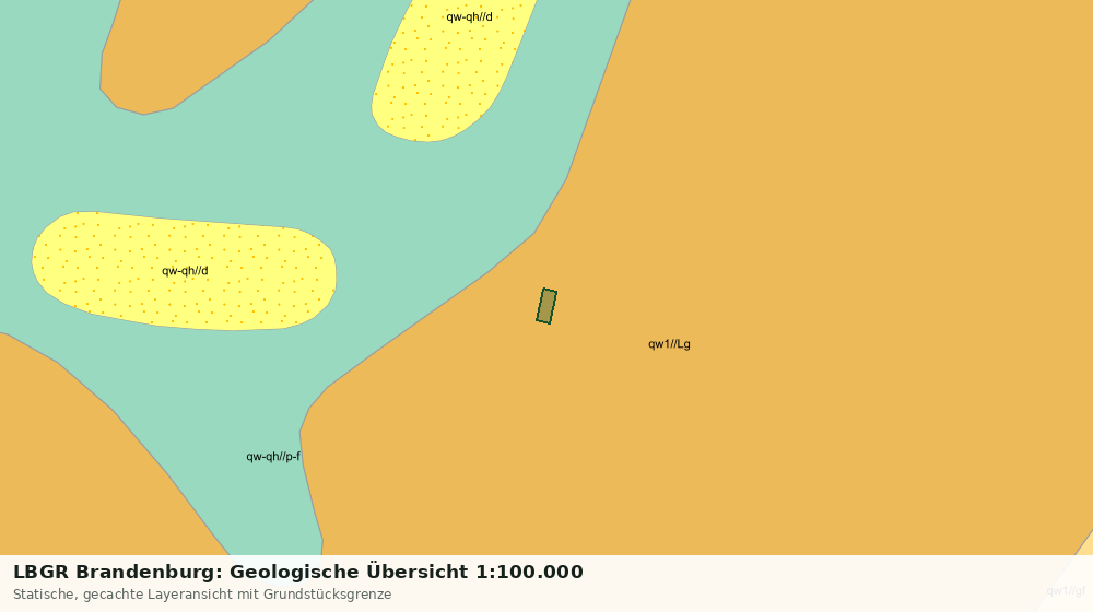 Statische Kartenansicht: LBGR Brandenburg: Geologische Übersicht 1:100.000
