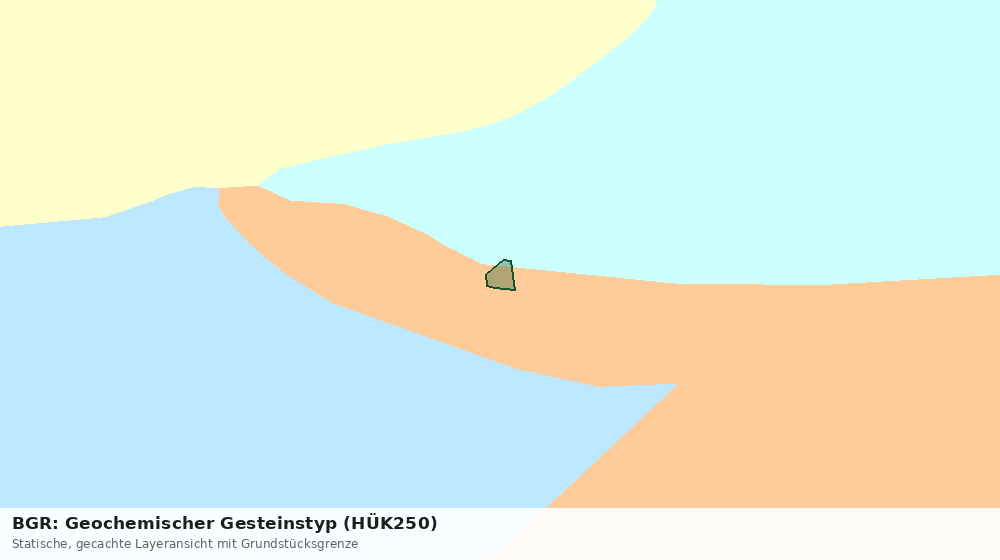 Statische Kartenansicht: BGR: Geochemischer Gesteinstyp (HÜK250)