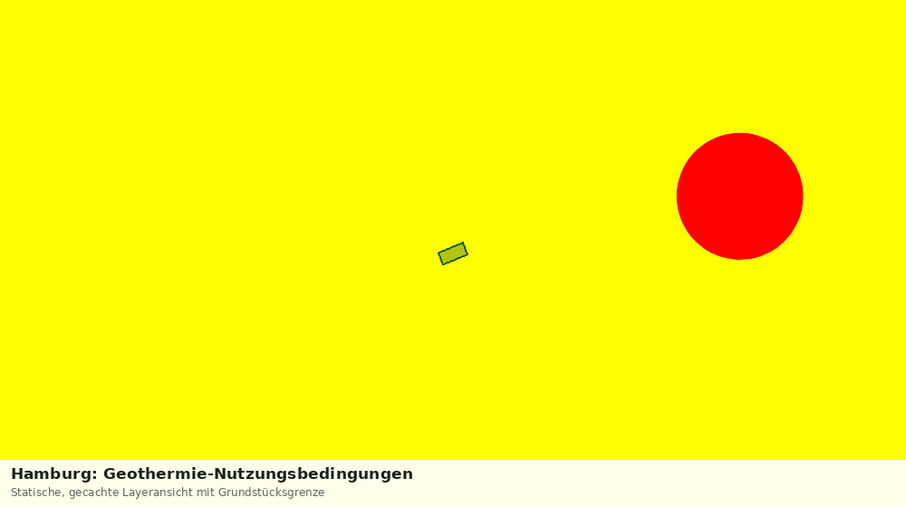 Statische Kartenansicht: Hamburg: Geothermie-Nutzungsbedingungen