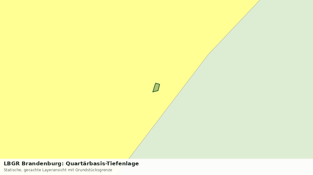 Statische Kartenansicht: LBGR Brandenburg: Quartärbasis-Tiefenlage