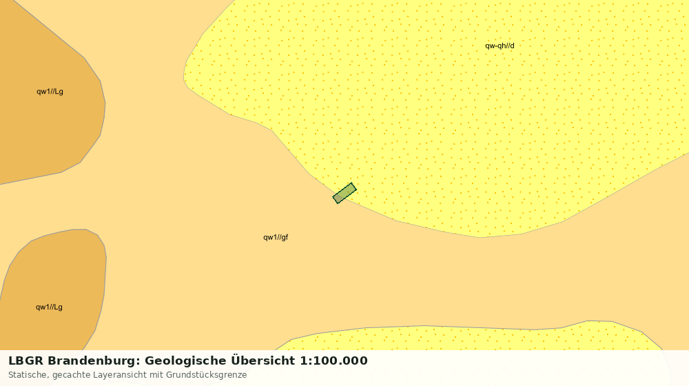 Statische Kartenansicht: LBGR Brandenburg: Geologische Übersicht 1:100.000