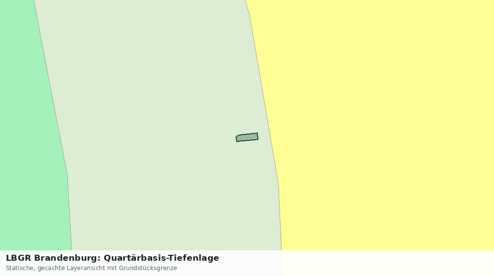 Statische Kartenansicht: LBGR Brandenburg: Quartärbasis-Tiefenlage