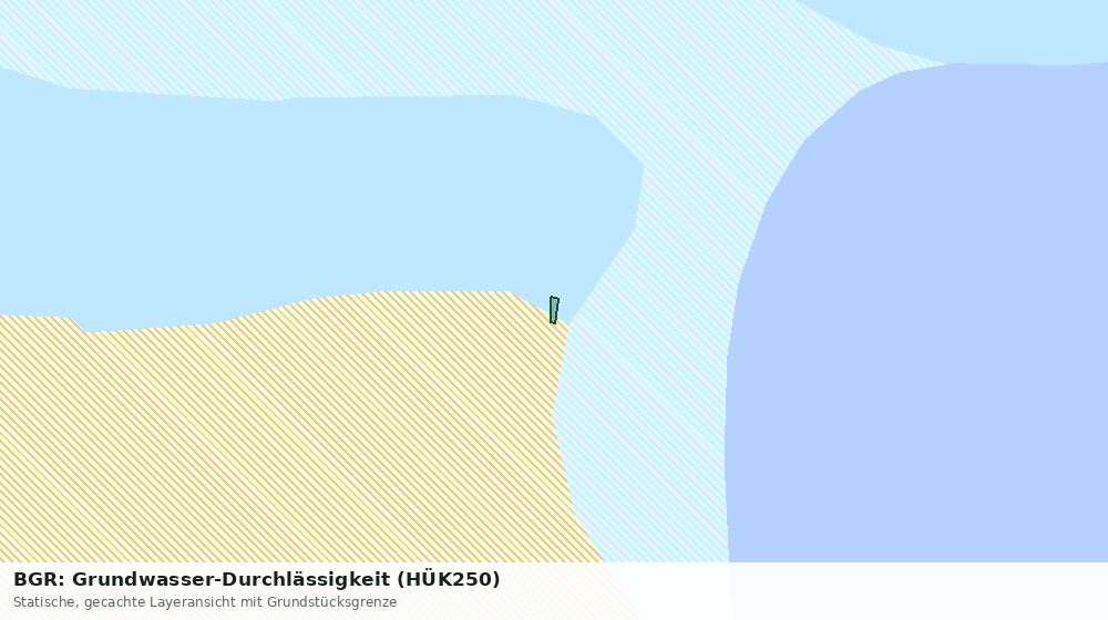 Statische Kartenansicht: BGR: Grundwasser-Durchlässigkeit (HÜK250)