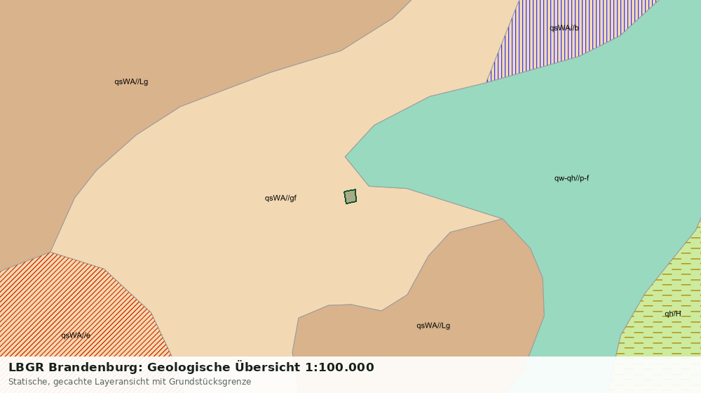 Statische Kartenansicht: LBGR Brandenburg: Geologische Übersicht 1:100.000