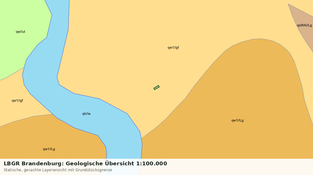 Statische Kartenansicht: LBGR Brandenburg: Geologische Übersicht 1:100.000