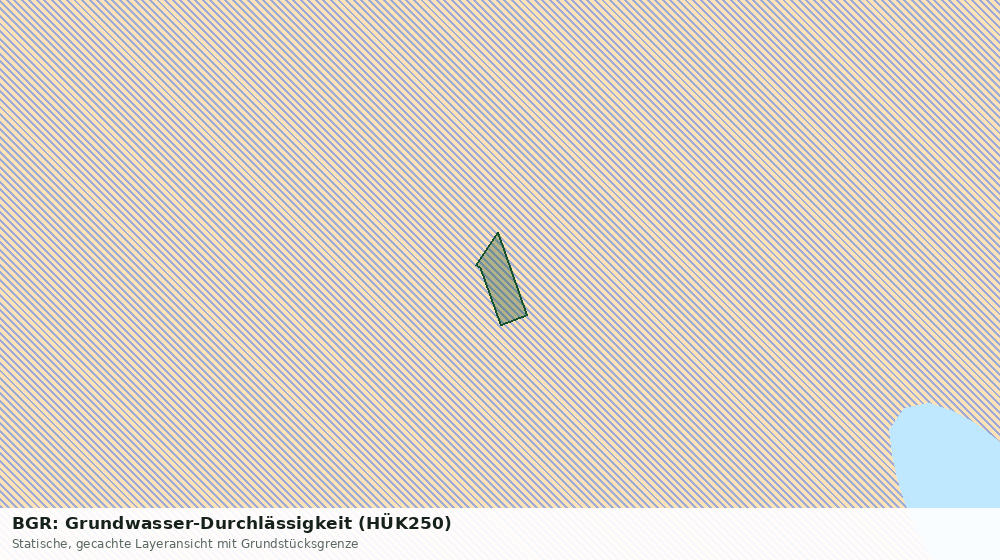 Statische Kartenansicht: BGR: Grundwasser-Durchlässigkeit (HÜK250)
