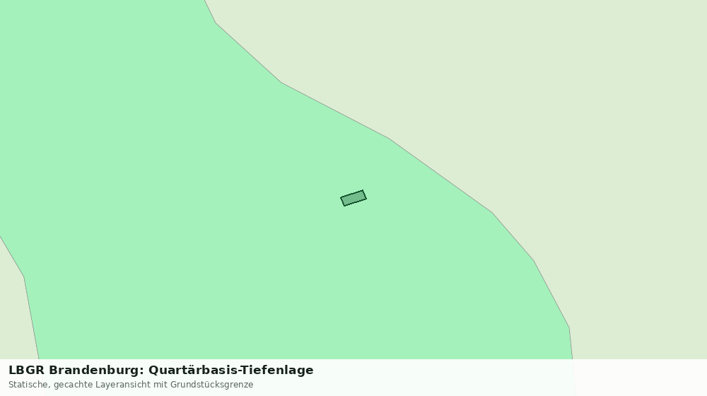 Statische Kartenansicht: LBGR Brandenburg: Quartärbasis-Tiefenlage