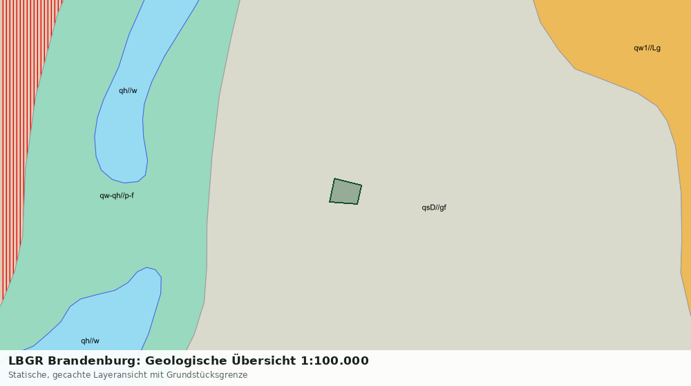 Statische Kartenansicht: LBGR Brandenburg: Geologische Übersicht 1:100.000