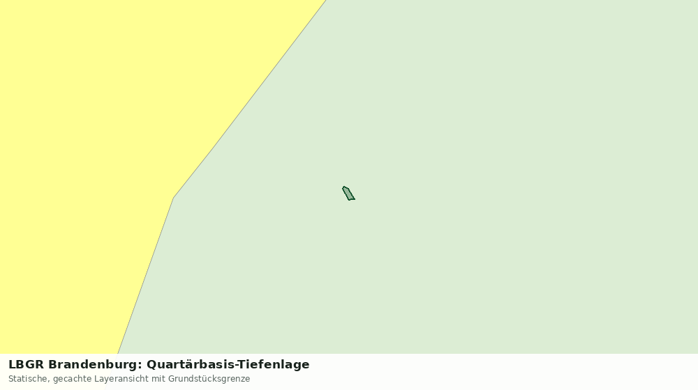Statische Kartenansicht: LBGR Brandenburg: Quartärbasis-Tiefenlage