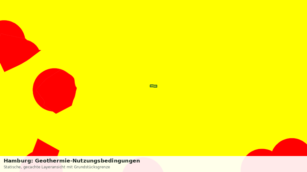 Statische Kartenansicht: Hamburg: Geothermie-Nutzungsbedingungen